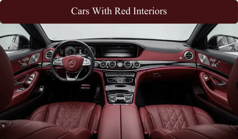 Cars With Red Interiors