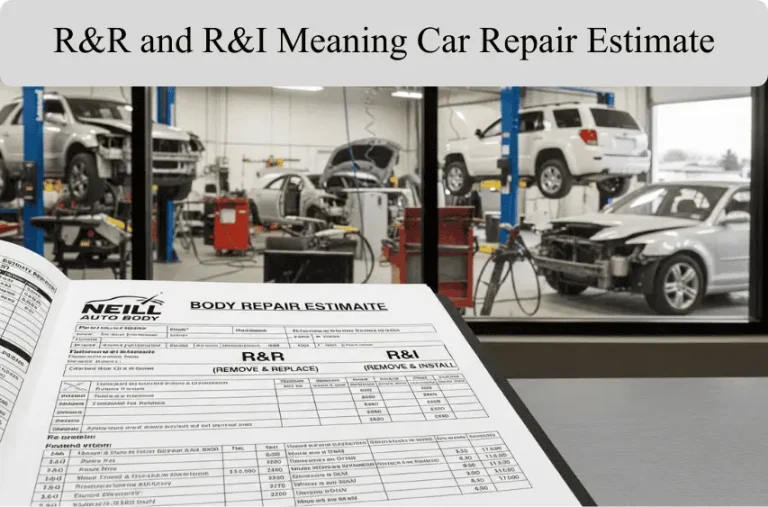 R&R and R&I Meaning Car Repair Estimate