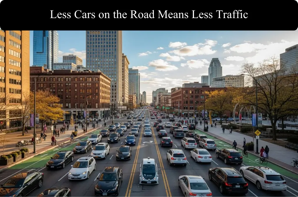 Less Cars on the Road Means Less Traffic