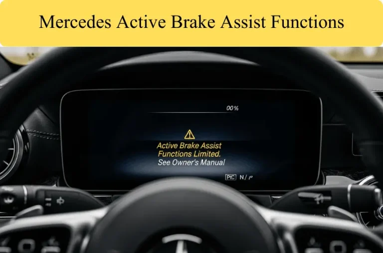 Mercedes Active Brake Assist Functions