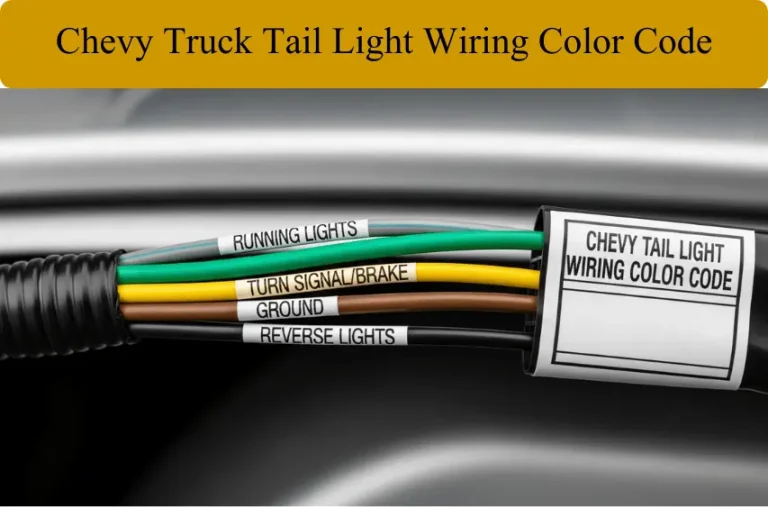 Chevy Truck Tail Light Wiring Color Code