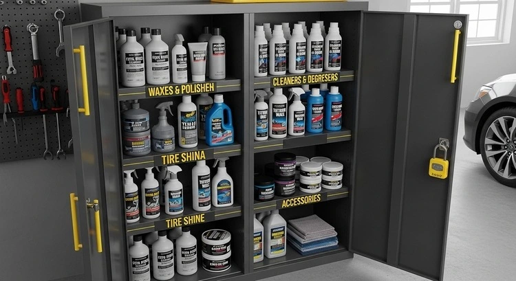 Keeping Auto Care Supplies Safe, Clean, and Out of the Way